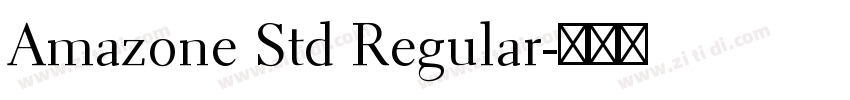 Amazone Std Regular字体转换